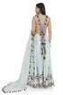 Powder Blue Embroidered Choli And Sharara With Dupatta